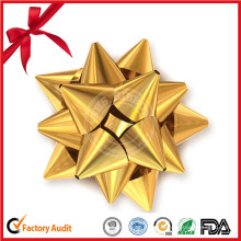 2.5 ′ ′ Envolvendo Série Double-Faced Gift Star Bow Ribbon para Decoração